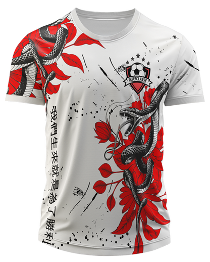 Arte Digital Camiseta Interclasse Cobra e Flores