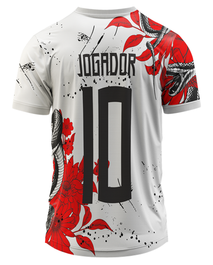 Arte Digital Camiseta Interclasse Cobra e Flores