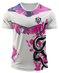 Arte Digital Camisa Interclasse Cobra E Flores Coloridas