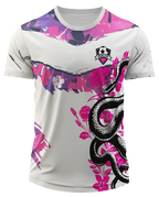 Arte Digital Camisa Interclasse Cobra E Flores Coloridas