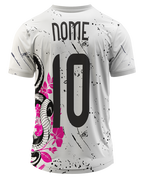 Arte Digital Camisa Interclasse Cobra E Flores Coloridas