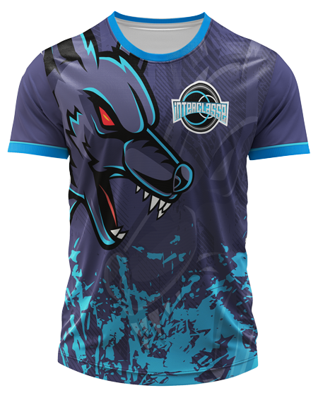 Arte Digital Camisa Interclasse Lobo Branco