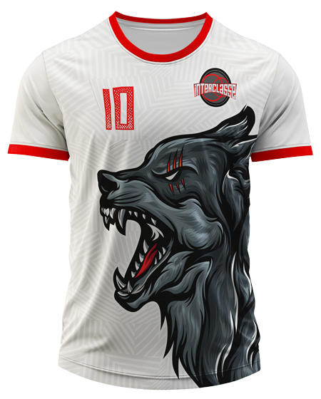 Arte Digital Camisa Interclasse Lobo Tribal