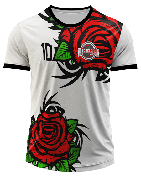 Arte Digital Camiseta Interclasse Rosas