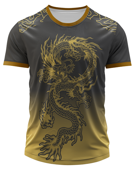 Arte Digital Camisa Interclasse Dragao Flamejante