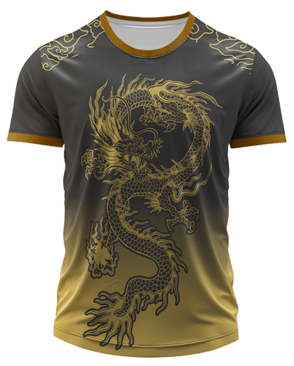 Arte Digital Camiseta Interclasse Dragão Flamejante