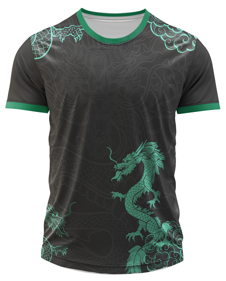Arte Digital Camiseta Interclasse Dragão Linhas Modernas