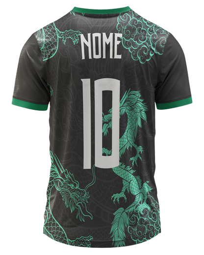 Arte Digital Camiseta Interclasse Dragão Linhas Modernas