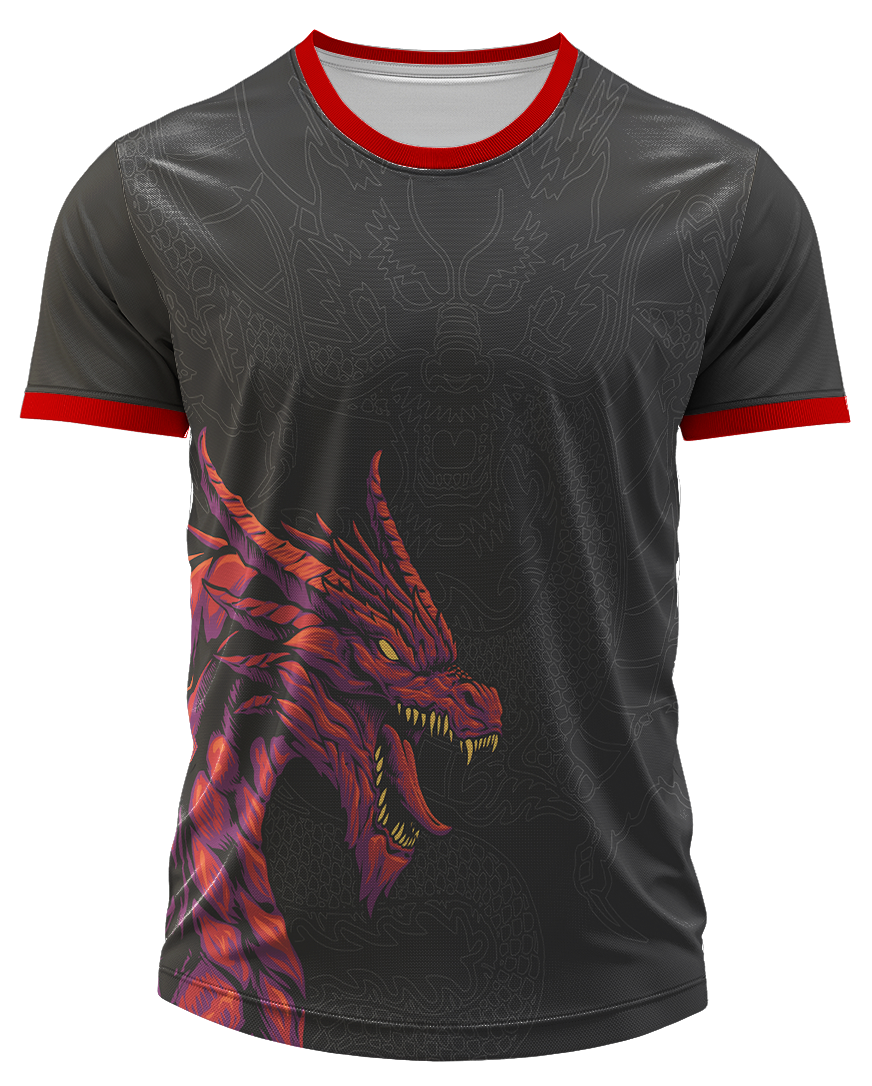 Arte Digital Camiseta Interclasse Dragão Minimalista