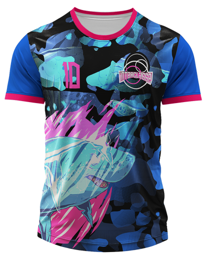 Arte Digital Camiseta Interclasse Tubarão Noturno