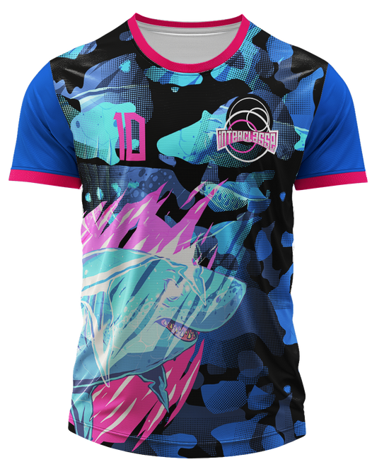 Arte Digital Camiseta Interclasse Tubarão Noturno