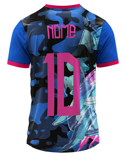 Arte Digital Camiseta Interclasse Tubarão Noturno