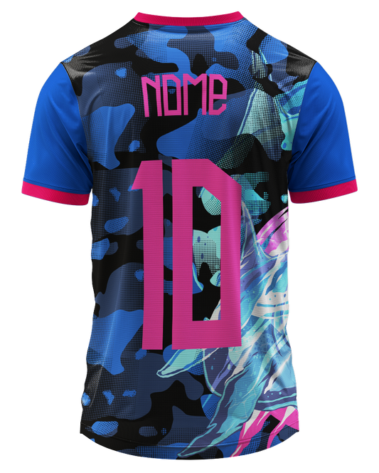 Arte Digital Camiseta Interclasse Tubarão Noturno