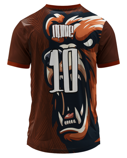 Arte Digital Camiseta Interclasse Urso Selvagem