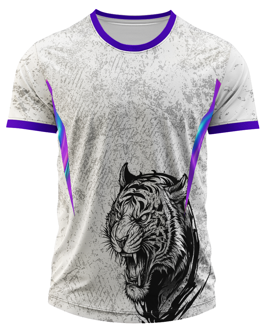 Arte Digital Camisa Interclasse Tigre Selvagem