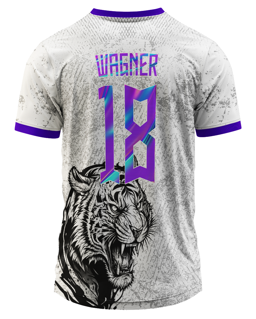 Arte Digital Camisa Interclasse Tigre Selvagem