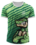 Arte Digital Camisa Interclasse Crocodilo Selvagem