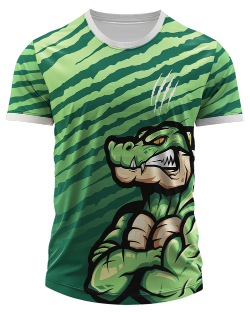 Arte Digital Camisa Interclasse Crocodilo Selvagem