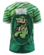 Arte Digital Camisa Interclasse Crocodilo Selvagem