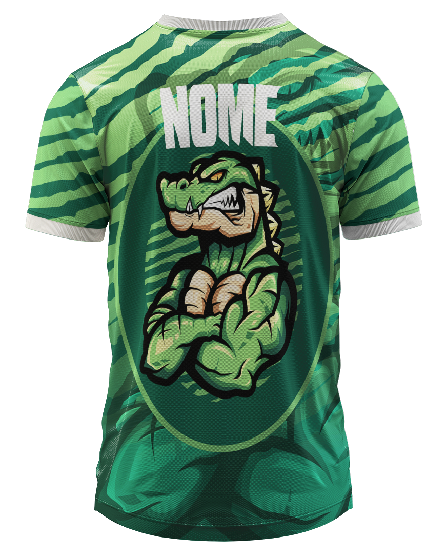 Arte Digital Camisa Interclasse Crocodilo Selvagem