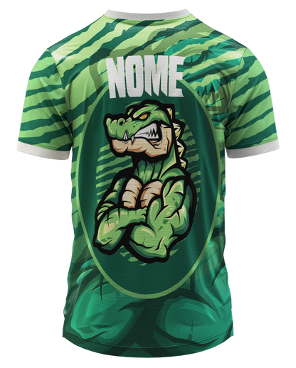 Arte Digital Camiseta Interclasse Crocodilo Selvagem