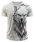Arte Digital Camisa Interclasse Tigre Branco Neon