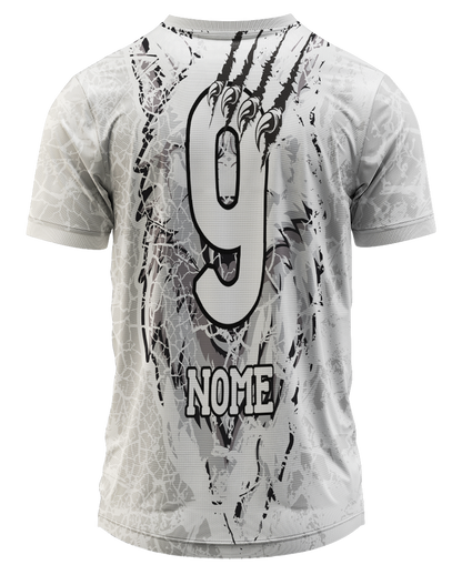 Arte Digital Camiseta Interclasse Tigre Branco Neon