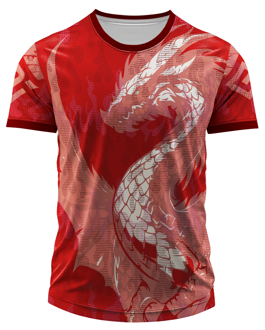Arte Digital Camisa Interclasse Dragao Futurista