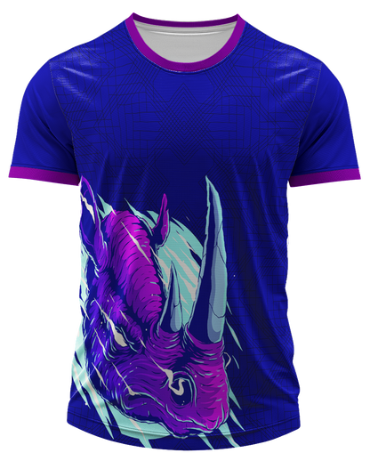 Arte Digital Camiseta Interclasse Rinoceronte Urbano