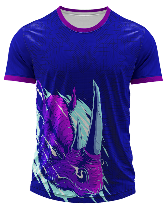 Arte Digital Camiseta Interclasse Rinoceronte Urbano