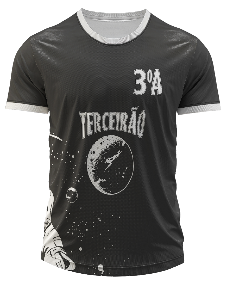 Arte Digital Camisa Interclasse Astronauta Vintage