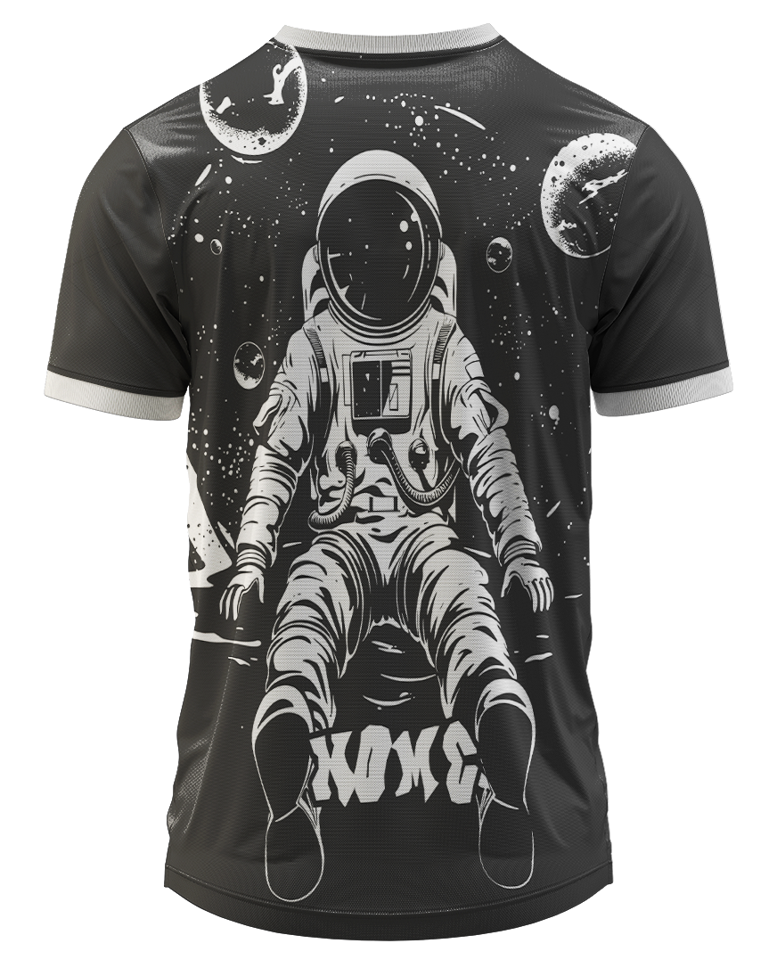 Arte Digital Camisa Interclasse Astronauta Vintage