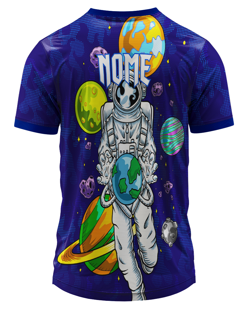 Arte Digital Camisa Interclasse Astronauta Color