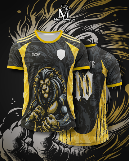 Arte Digital Camiseta Interclasse Leão Selvagem