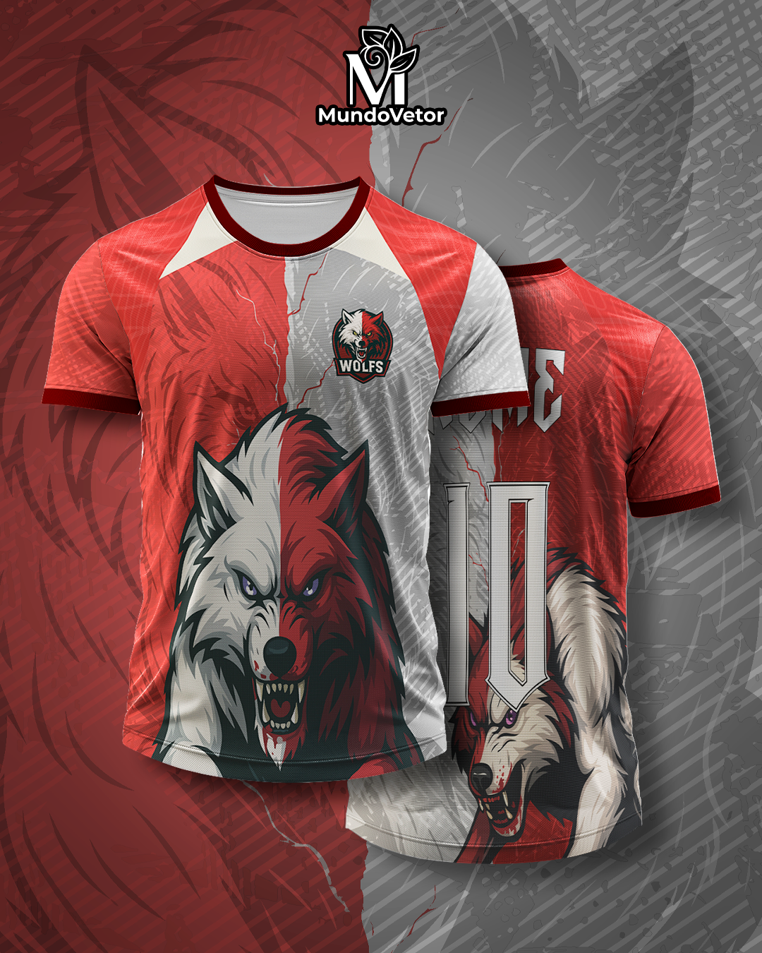 Arte Digital Camisa Interclasse Lobo Alfa 1