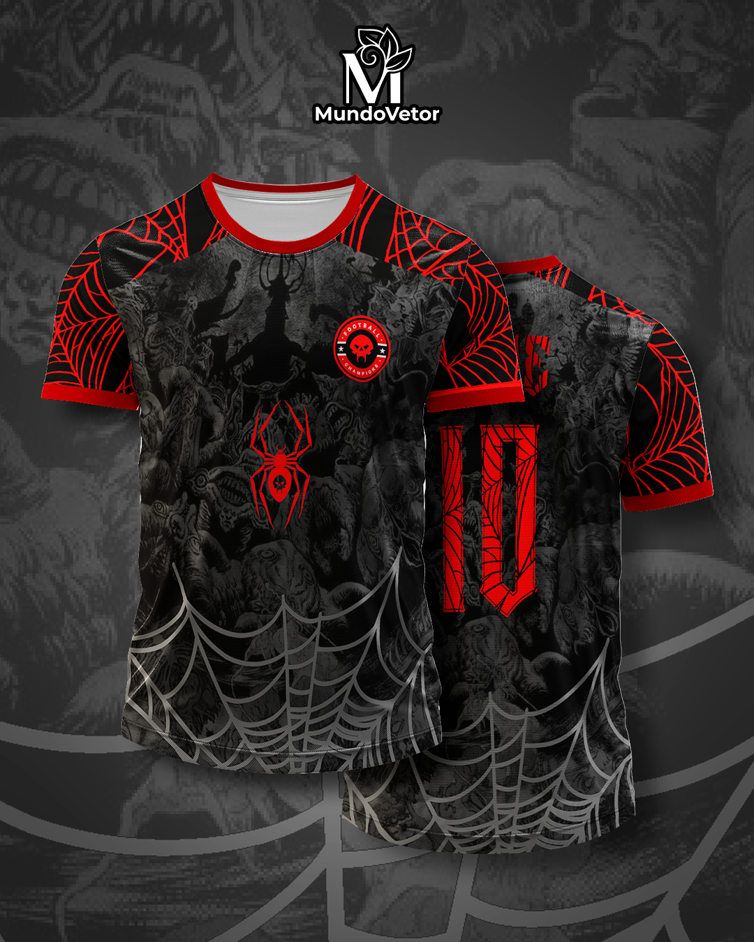 Arte Digital Camisa Interclasse Aranha Spider
