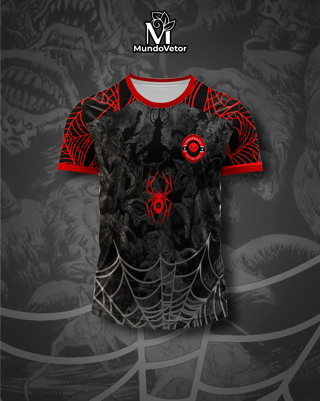 Arte Digital Camisa Interclasse Aranha Spider