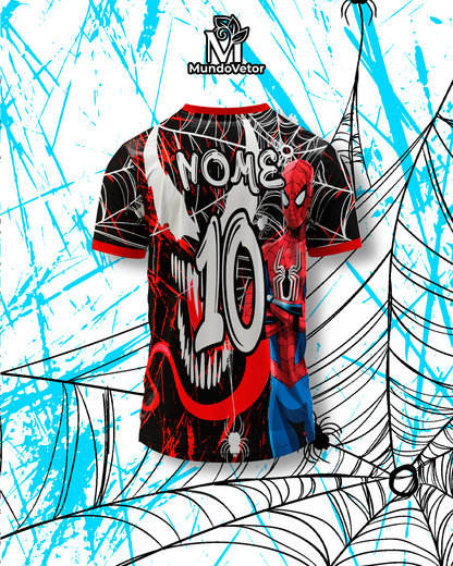 Arte Digital Camiseta Interclasse Homem-Aranha e Venom