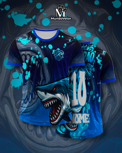 Arte Digital Camiseta Interclasse Tubarão Dominante