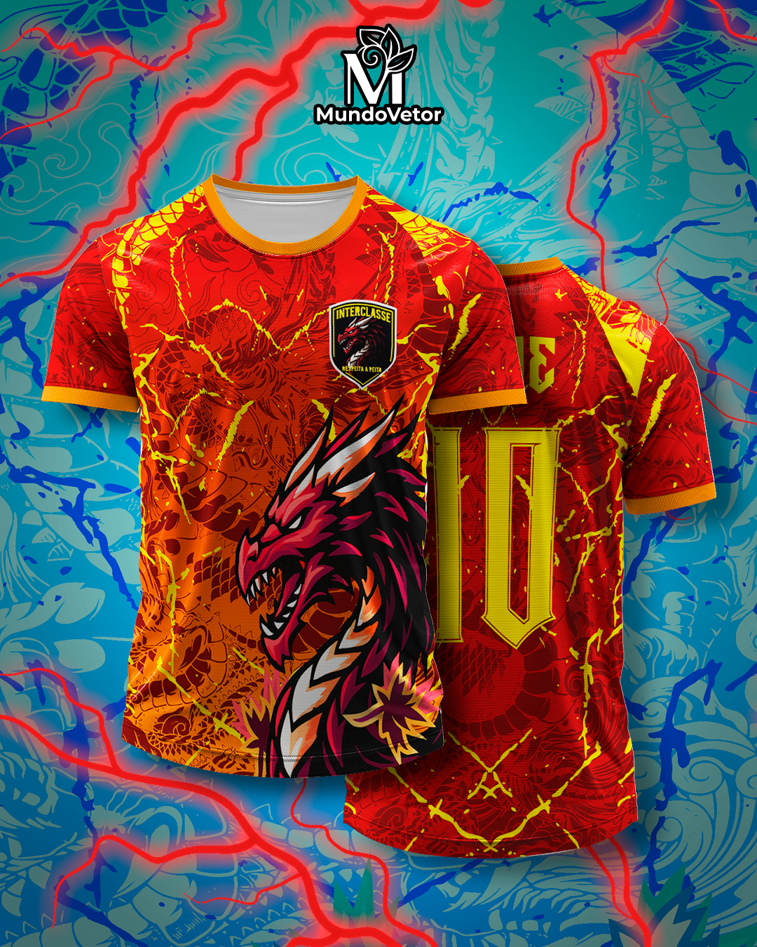Arte Digital Camisa Interclasse Dragão 2025