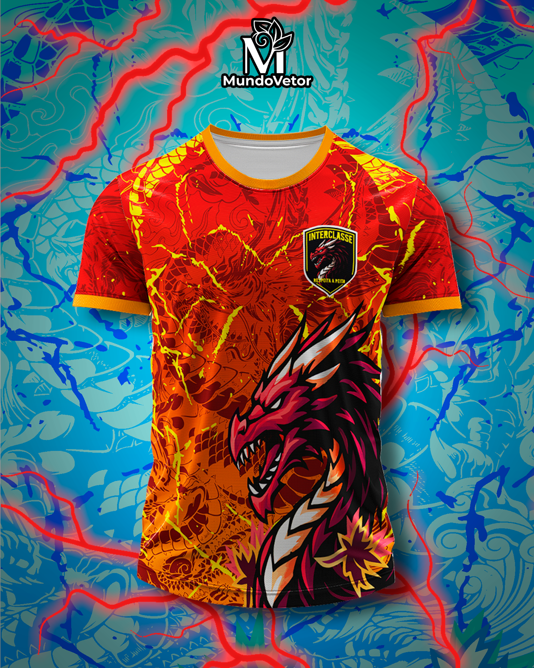 Arte Digital Camisa Interclasse Dragão 2025