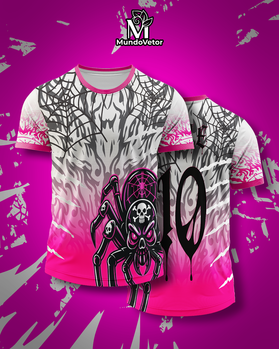 Arte Digital Camisa Interclasse Aranha Teia 2025