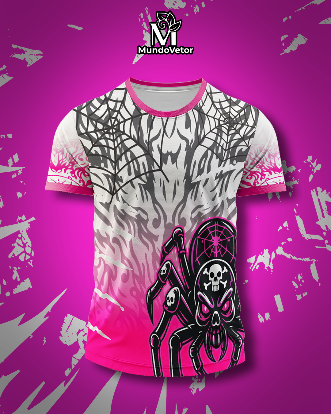 Arte Digital Camisa Interclasse Aranha Teia 2025