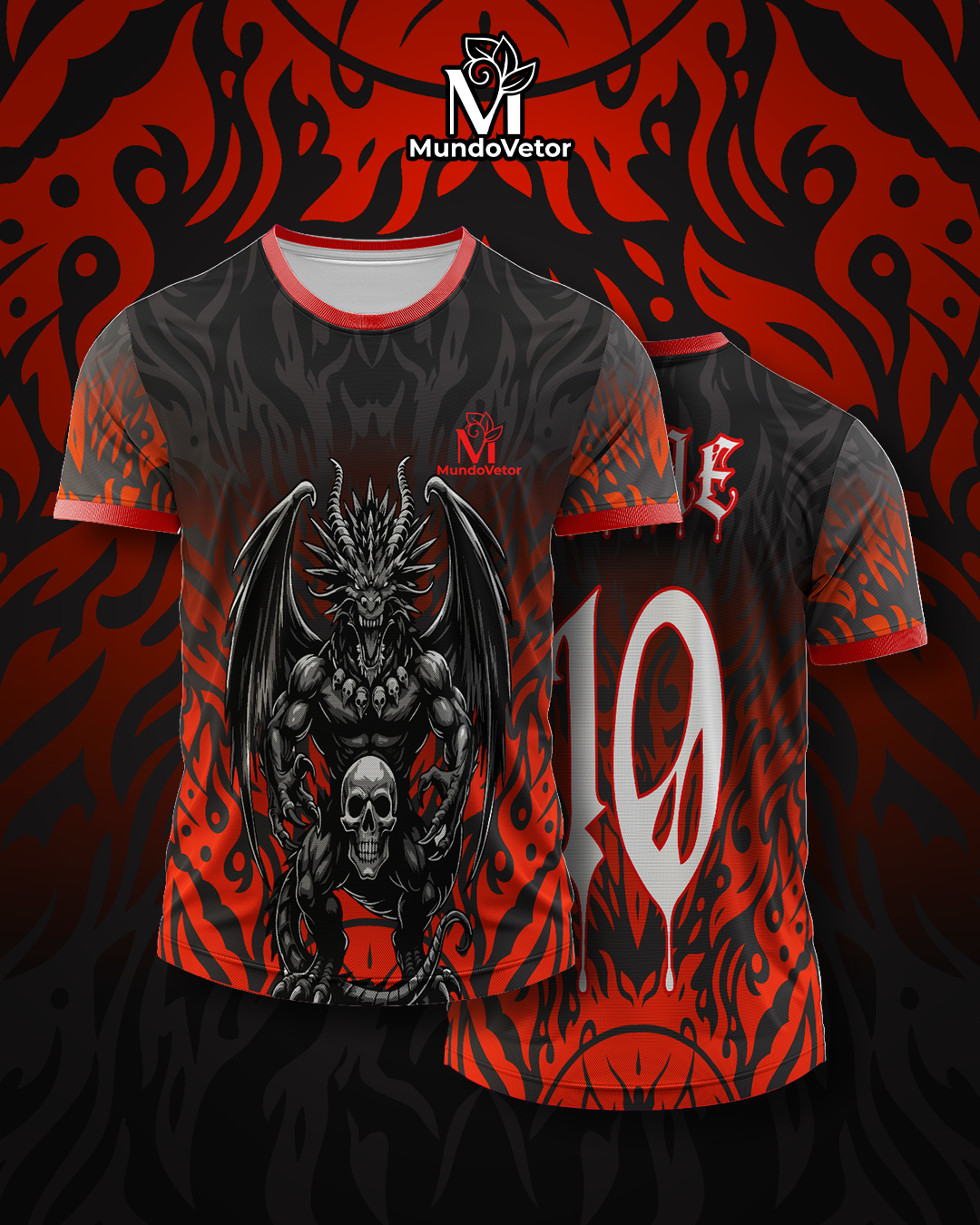 Arte Digital Camisa Interclasse Dragão Furioso 2025