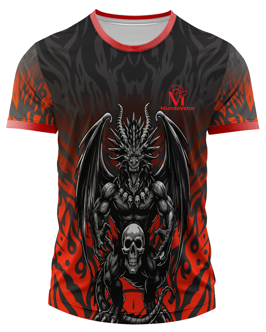 Arte Digital Camisa Interclasse Dragão Furioso 2025