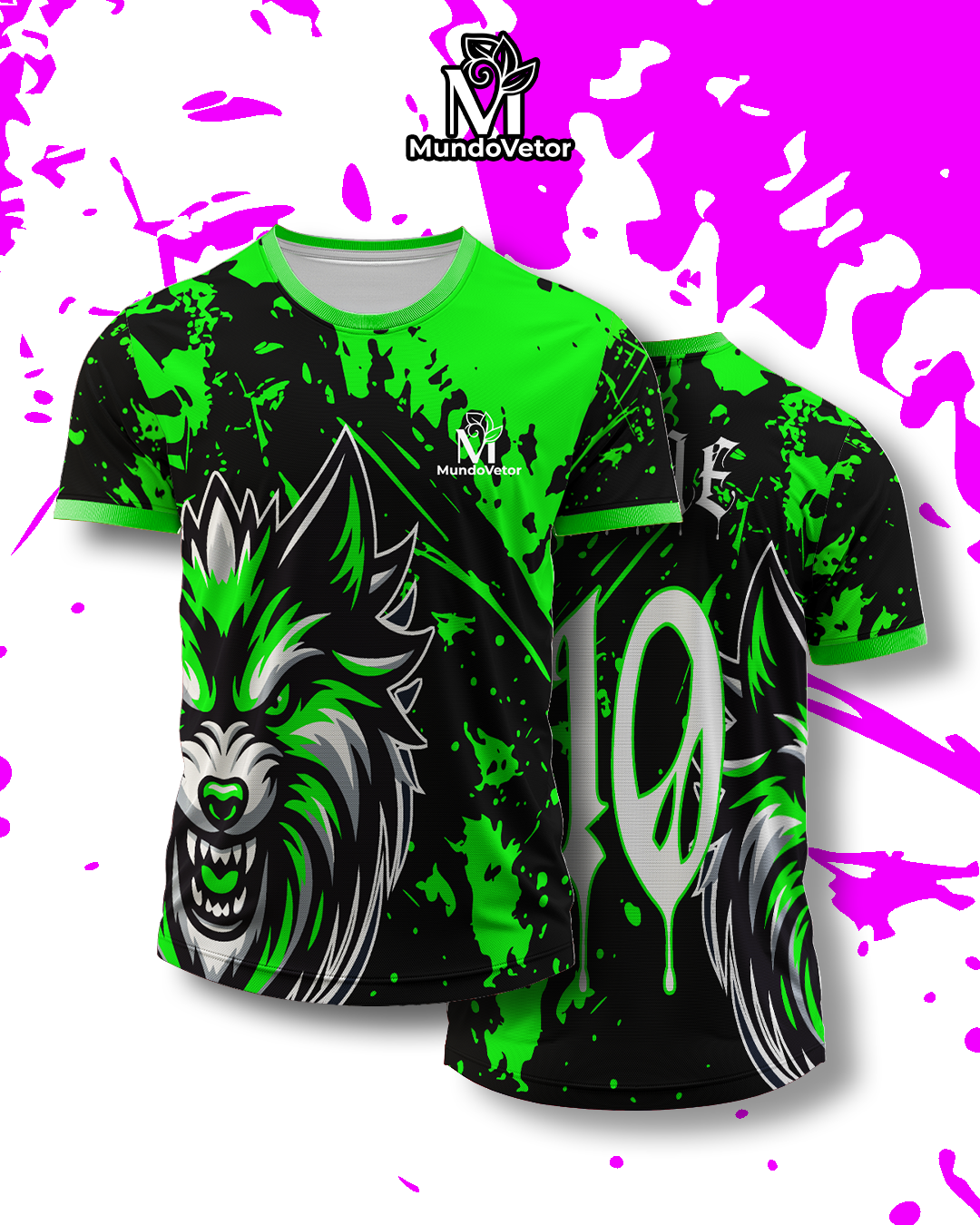 Arte Digital Camisa Interclasse Lobo Alfa 2025