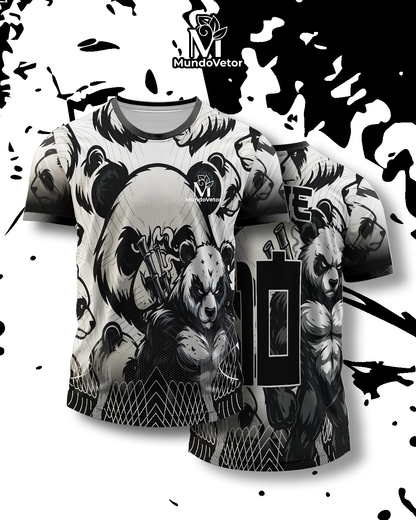 Arte Digital Camisa Interclasse Panda Samurai 2025