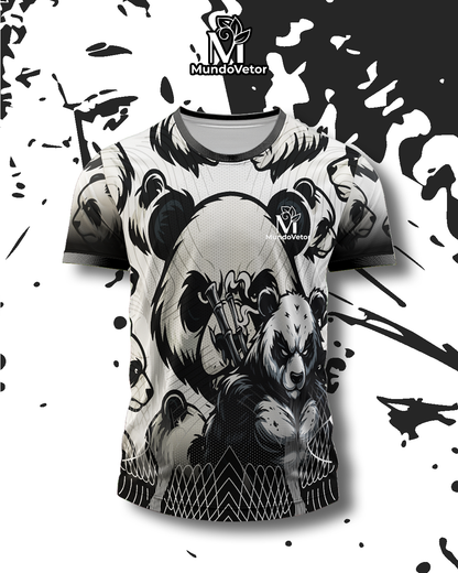 Arte Digital Camisa Interclasse Panda Samurai 2025