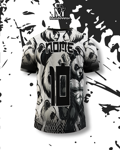 Arte Digital Camisa Interclasse Panda Samurai 2025