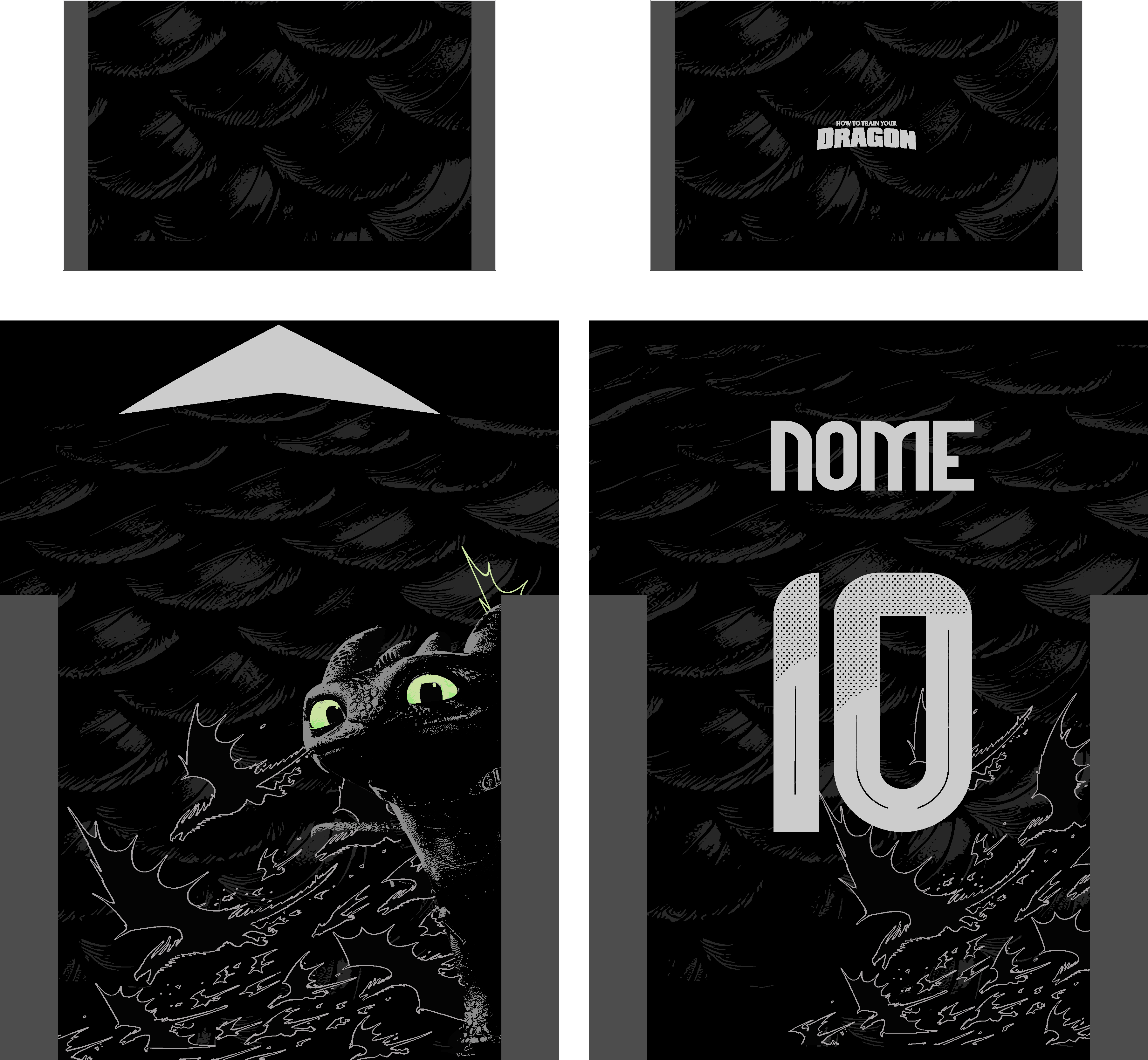 Arte Vetor Camisa Interclasse Banguela 2026 - Como Treinar Seu Dragão